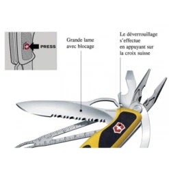 VICTORINOX - RANGERGRIP BOATSMAN JAUNE -WLG Arbaletes Magasin victorinox 1 9